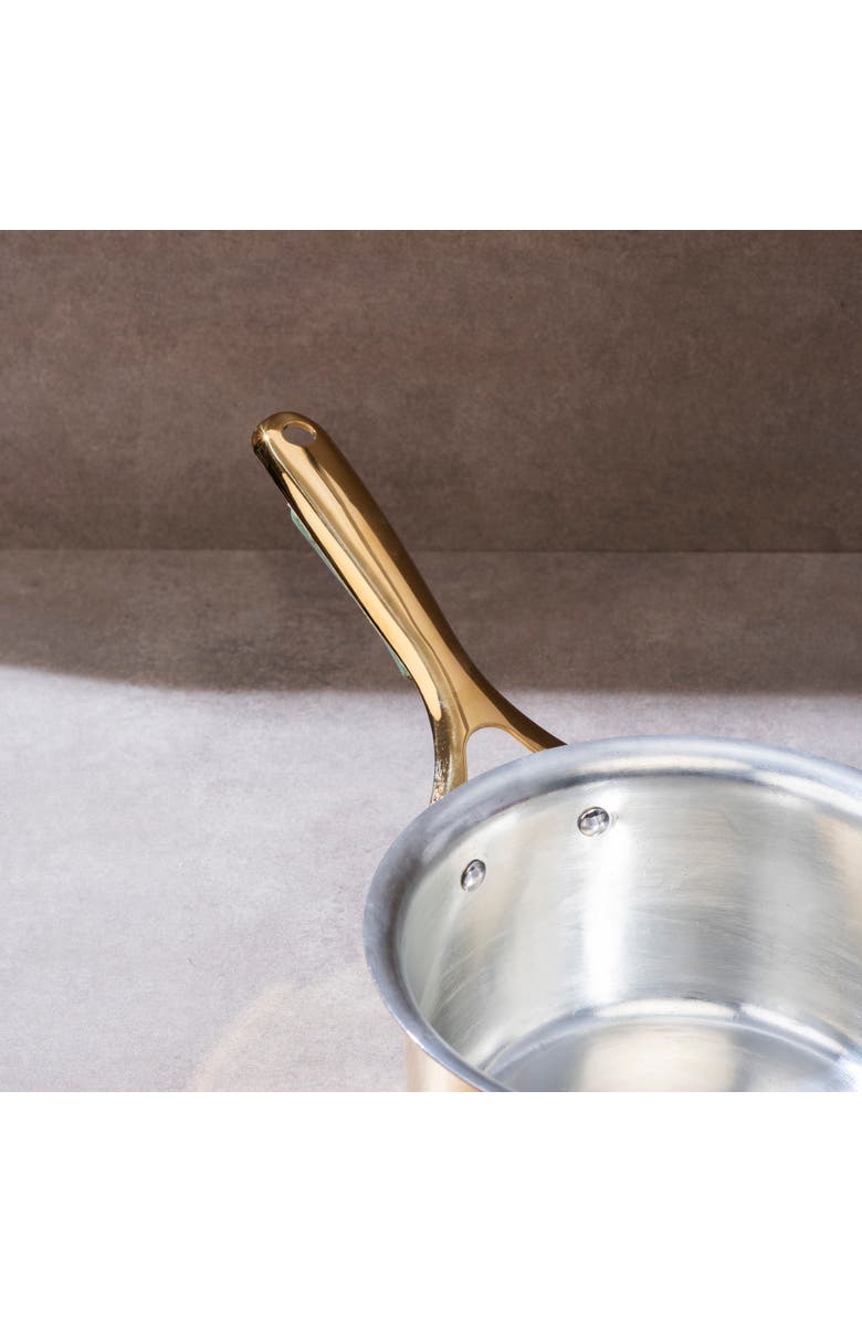 P-Tal Brass Saucepan with insulated handle, Alternate, color, Copper