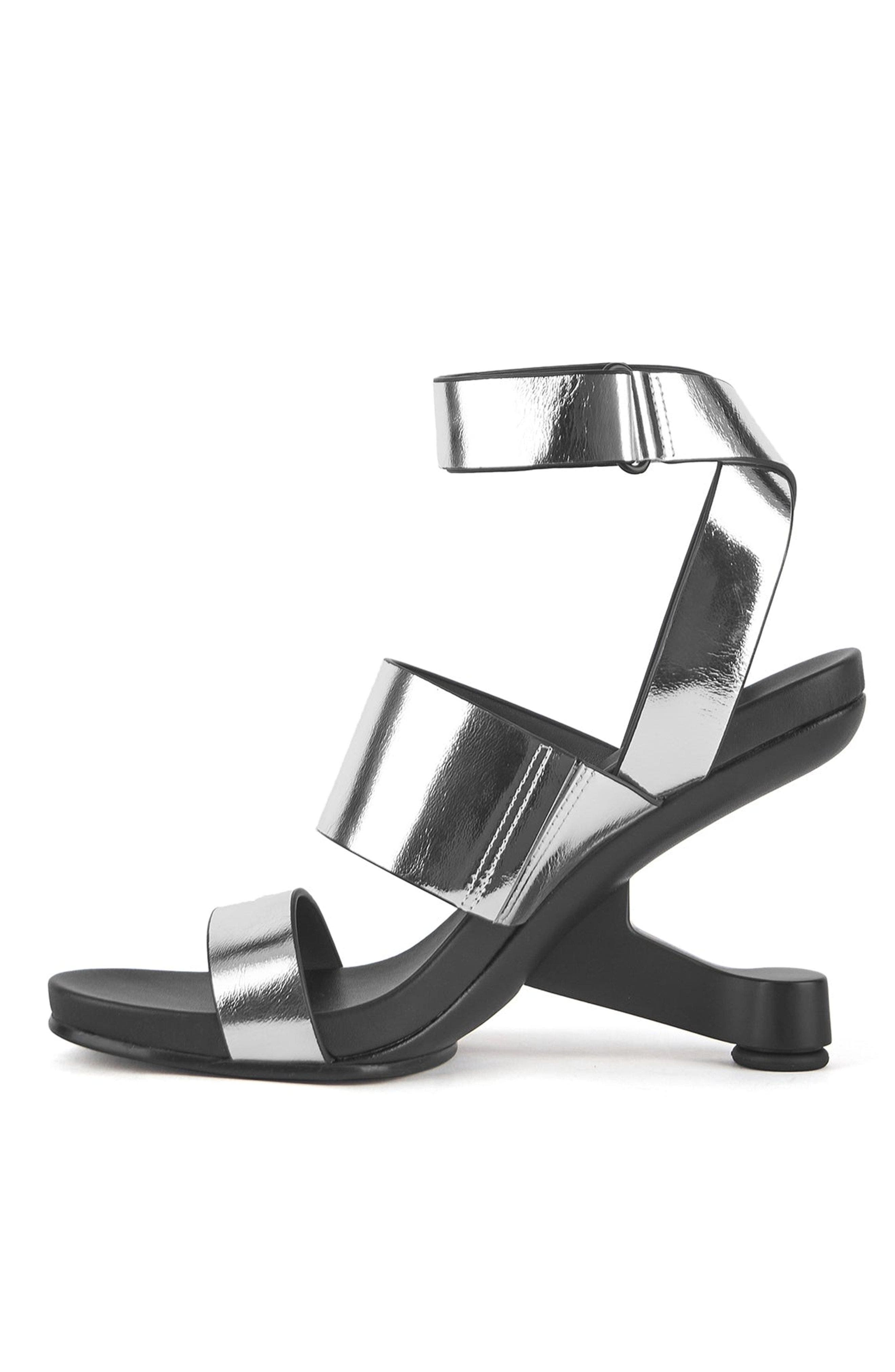 United Nude Eamz Hana Sandals, Alternate, color, Silver