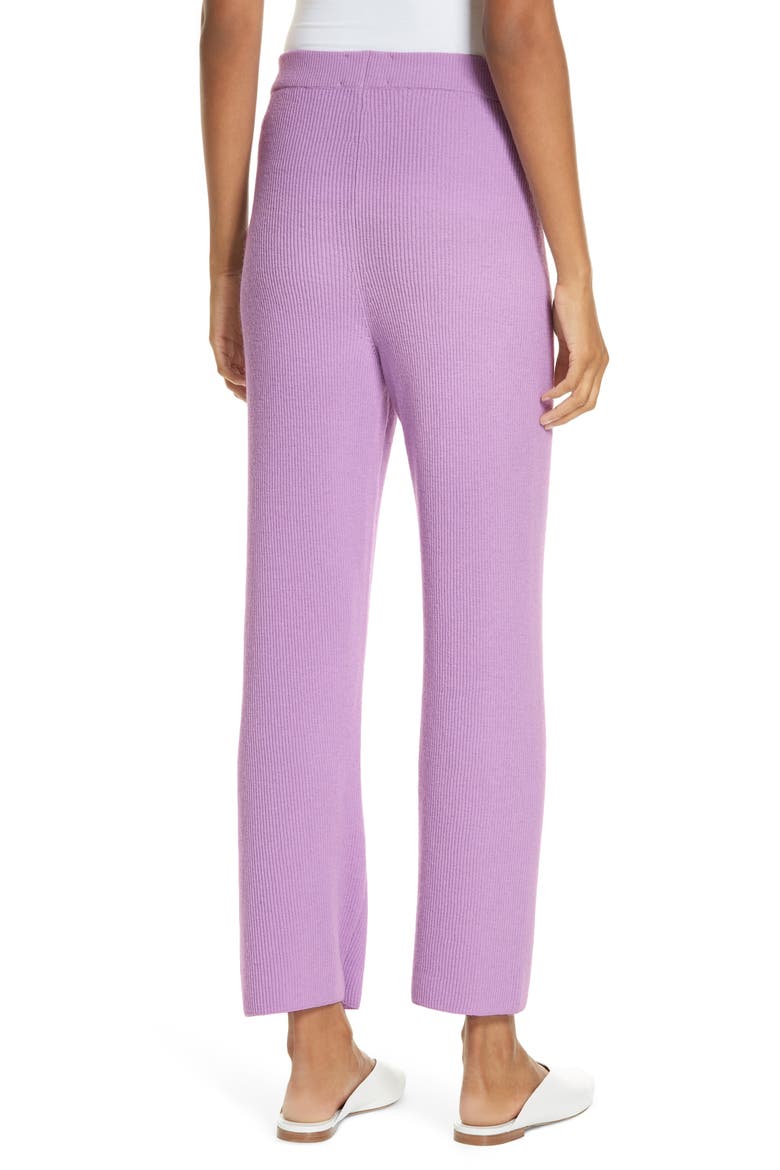 Tigre Merino Wool & Cashmere Blend Pants, Alternate, color, LAVENDER