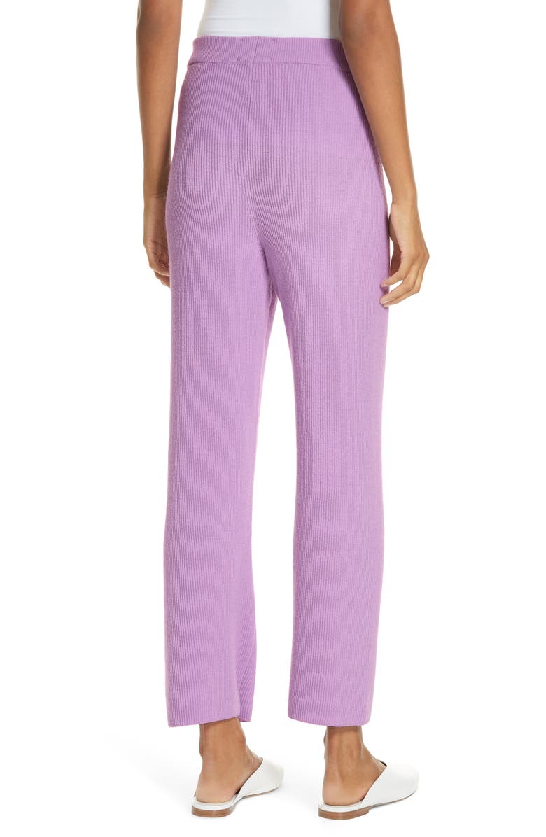 Nanushka Tigre Merino Wool & Cashmere Blend Pants, Alternate, color, 