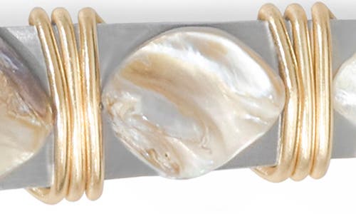 Tiramisu Mother-of-pearl Embellished 2-piece Cake Serving Set In Multi