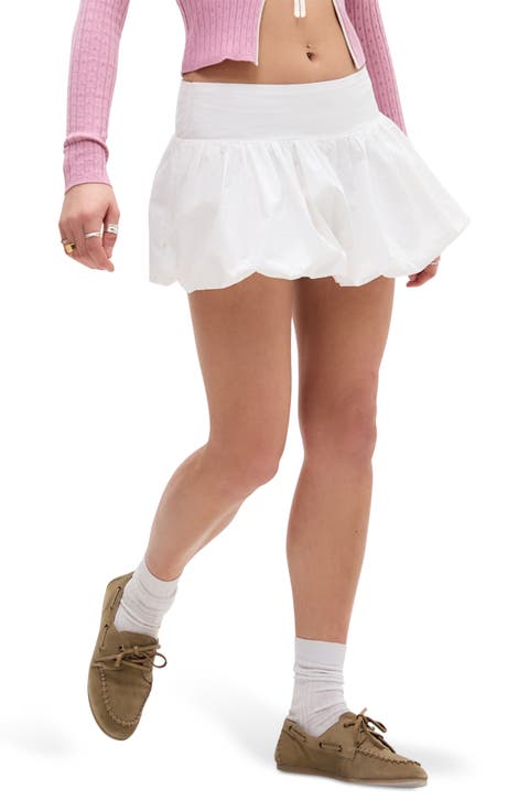 Bubble Hem Miniskirt
