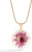 Mint & Lily Pressed Birth Flower Necklace