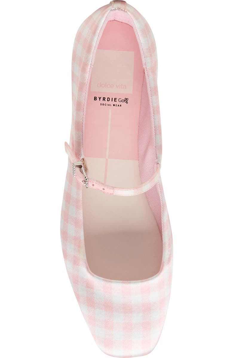 Dolce Vita x Byrdie Golf Reyes Mary Jane Flat, Alternate, color, Pink Plaid