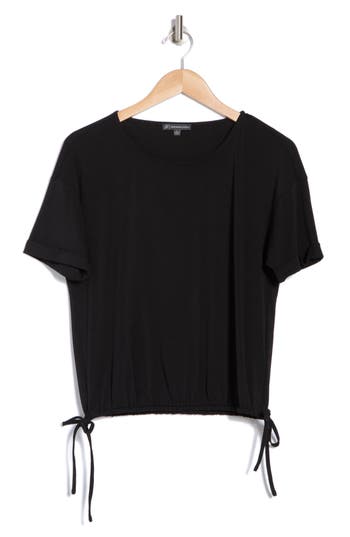 ADRIANNA PAPELL ADRIANNA PAPELL DRAWSTRING WAIST BLOUSON TOP