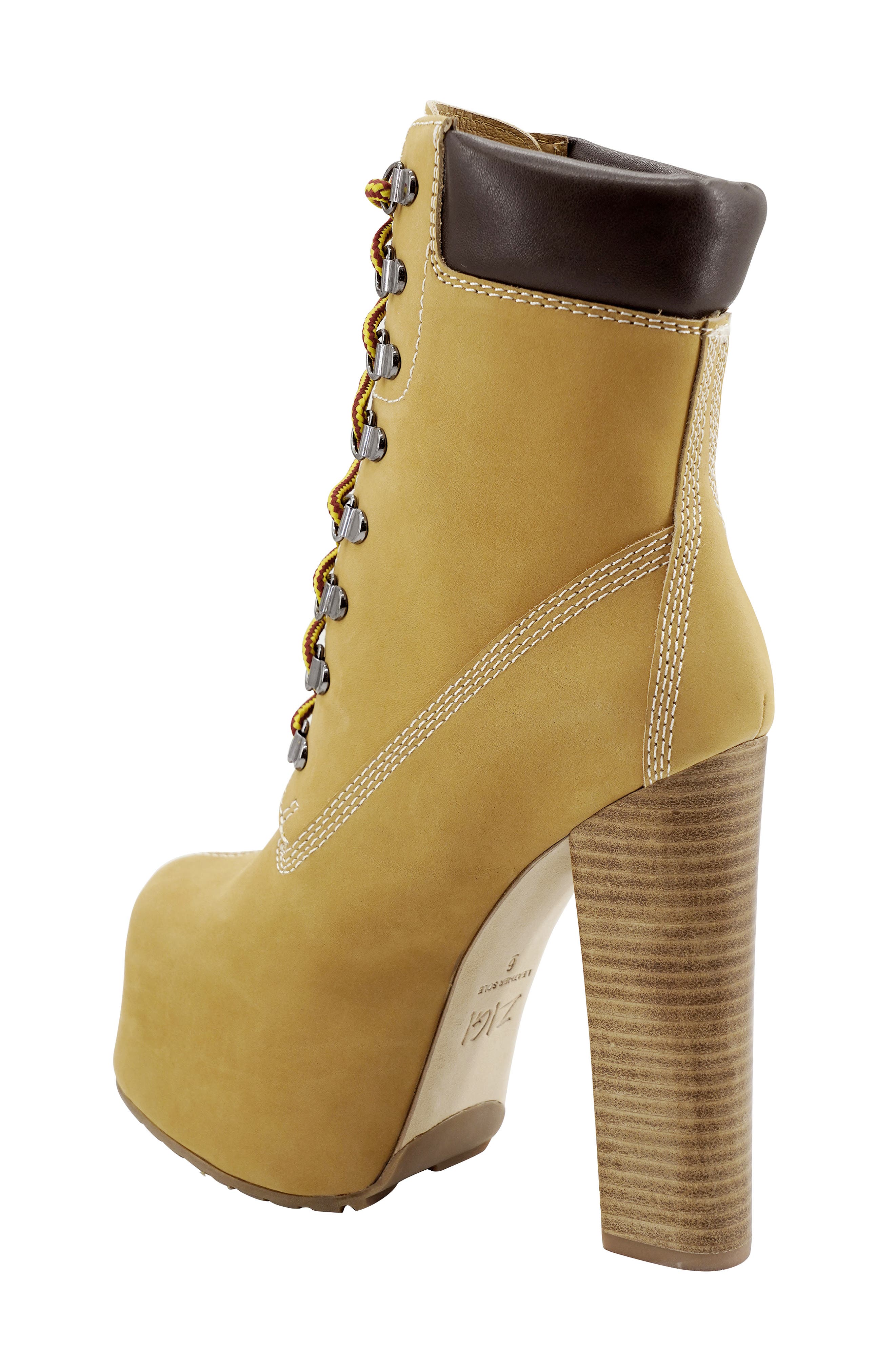ZIGI Iria Platform Bootie, Alternate, color, White Nubuck