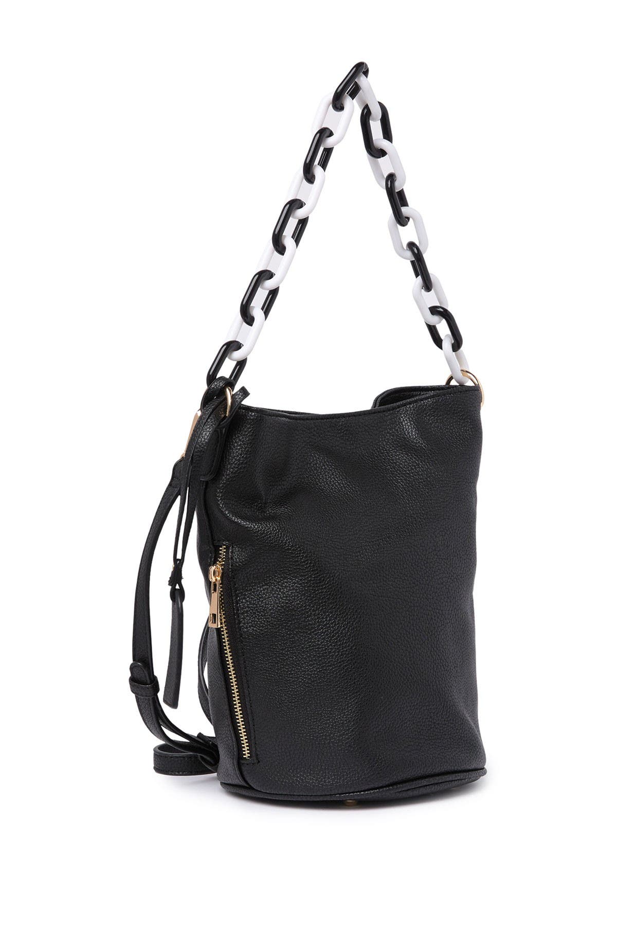 Sole Society Fayre Faux Leather Bucket Bag, Alternate, color, 