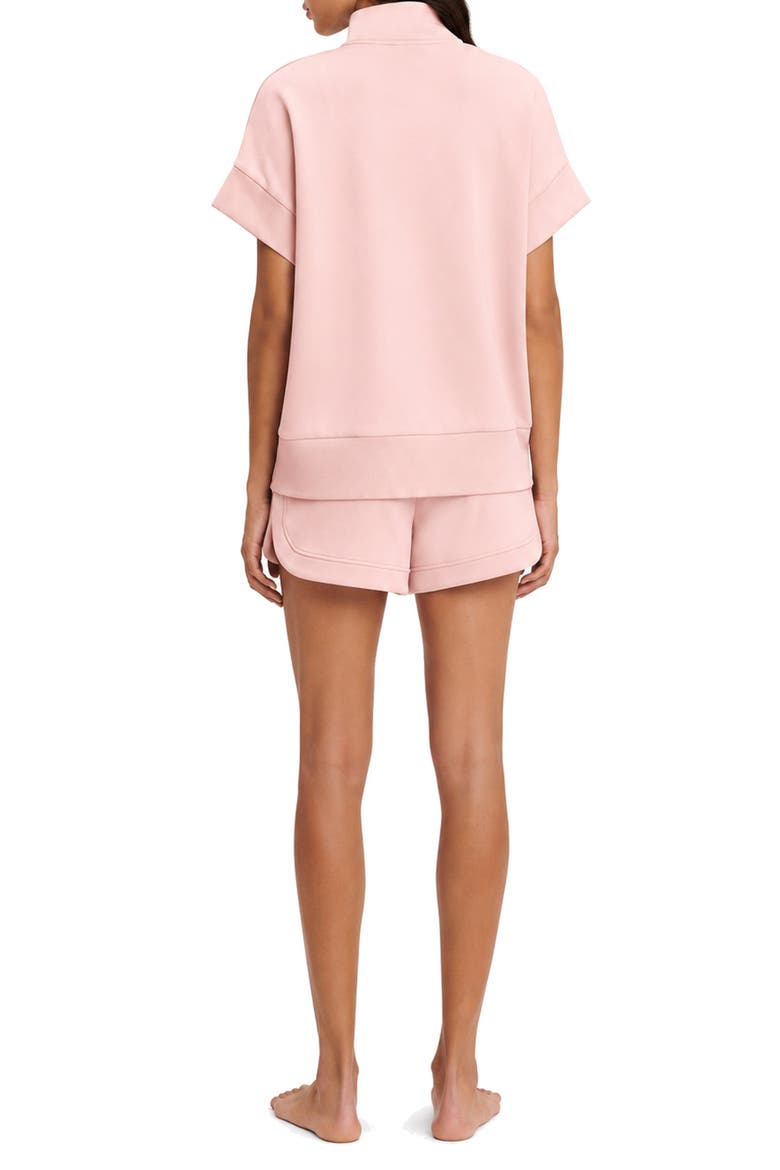 Ritchie Short Sleeve Lounge Set, Alternate, color, VEILED ROSE