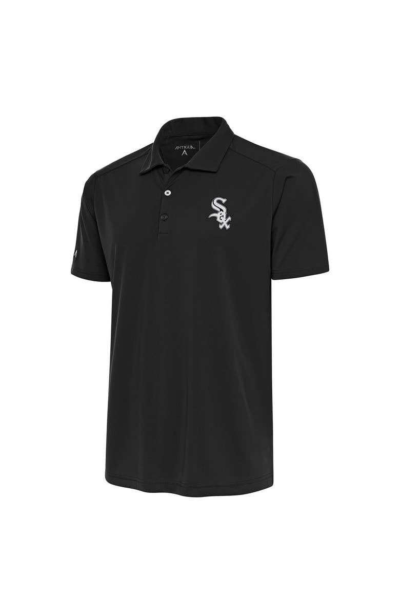ANTIGUA Men's Antigua Charcoal Chicago White Sox Metallic Tribute Polo, Main, color, Charcoal