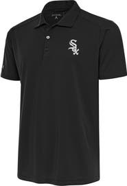 ANTIGUA Men's Antigua Charcoal Chicago White Sox Metallic Tribute Polo