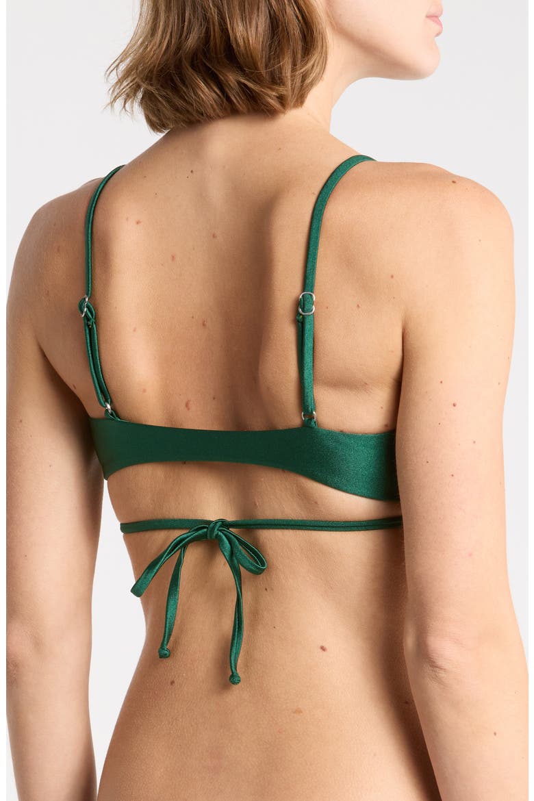 Elegance Bikini Top, Alternate, color, HUNTER
