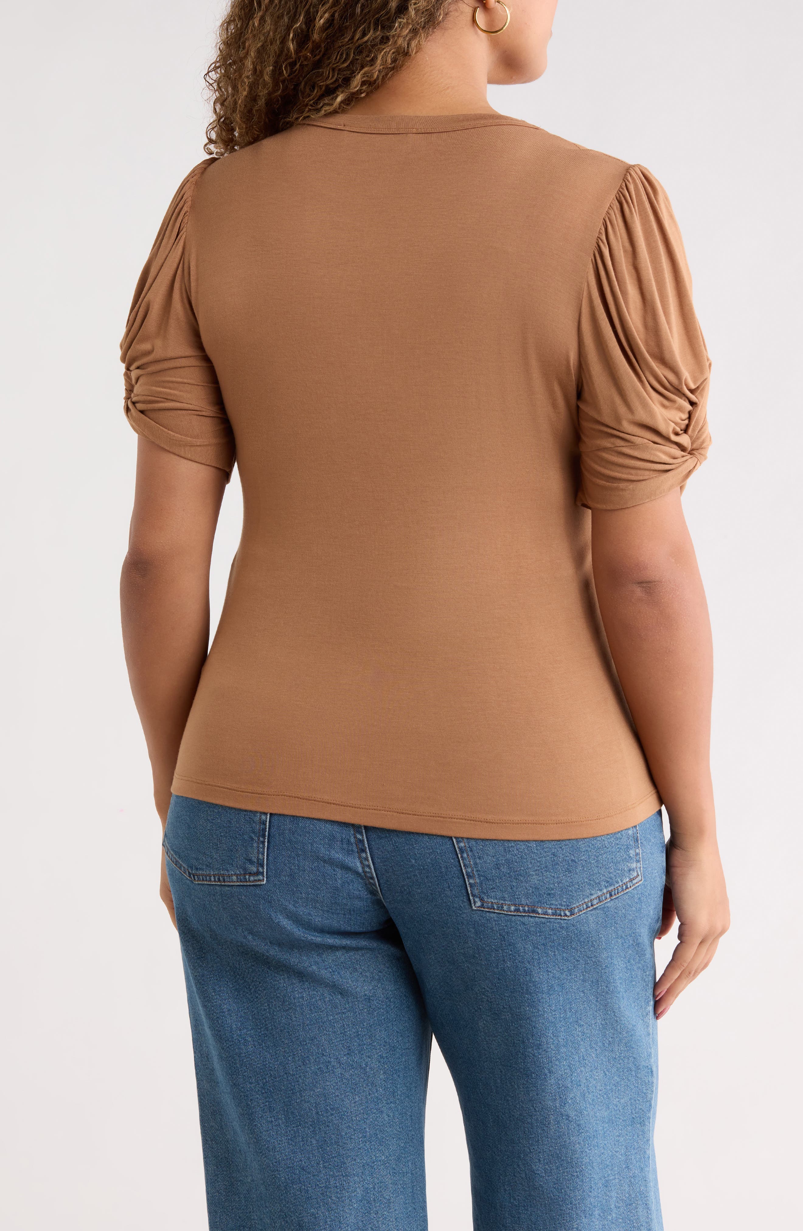 Ruched Sleeve Top - image 4