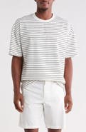 DENIM AND FLOWER Stripe Crewneck T-Shirt