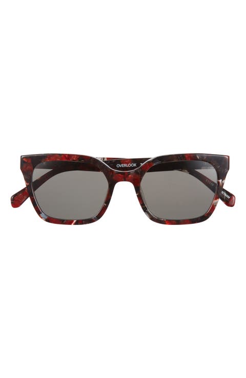 Overlook 50mm Polarized Cat Eye Sunglasses (Average)