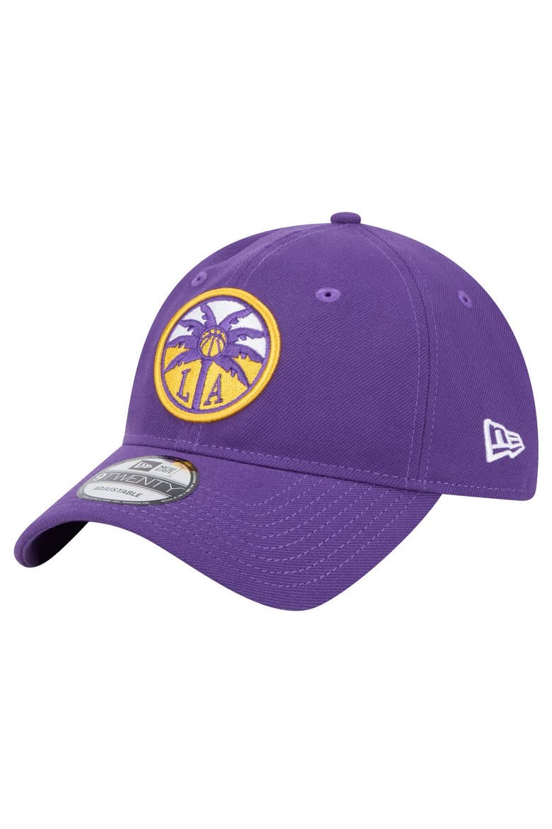 Unisex New Era Purple Los Angeles Sparks Core Logo 9TWENTY Adjustable Hat, Main, color, Purple