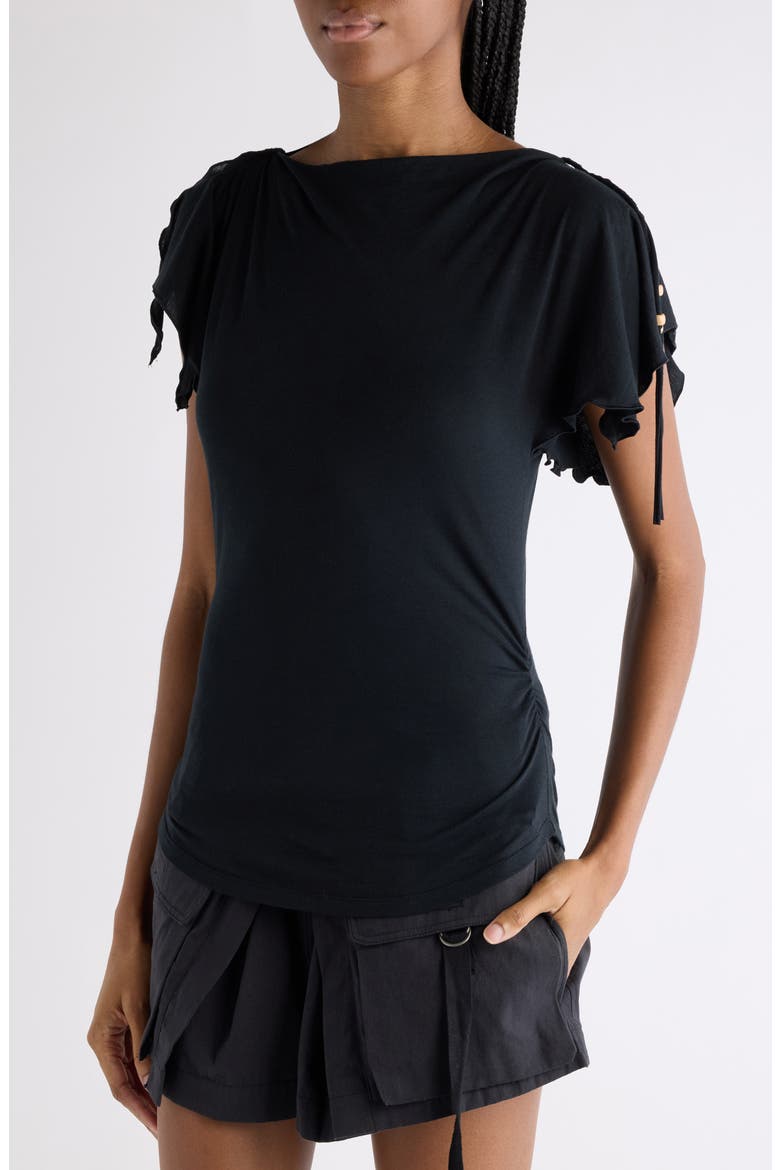 Jazia Sleeveless Jersey Top, Alternate, color, BLACK