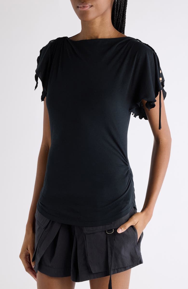 Isabel Marant Jazia Sleeveless Jersey Top, Alternate, color, Black