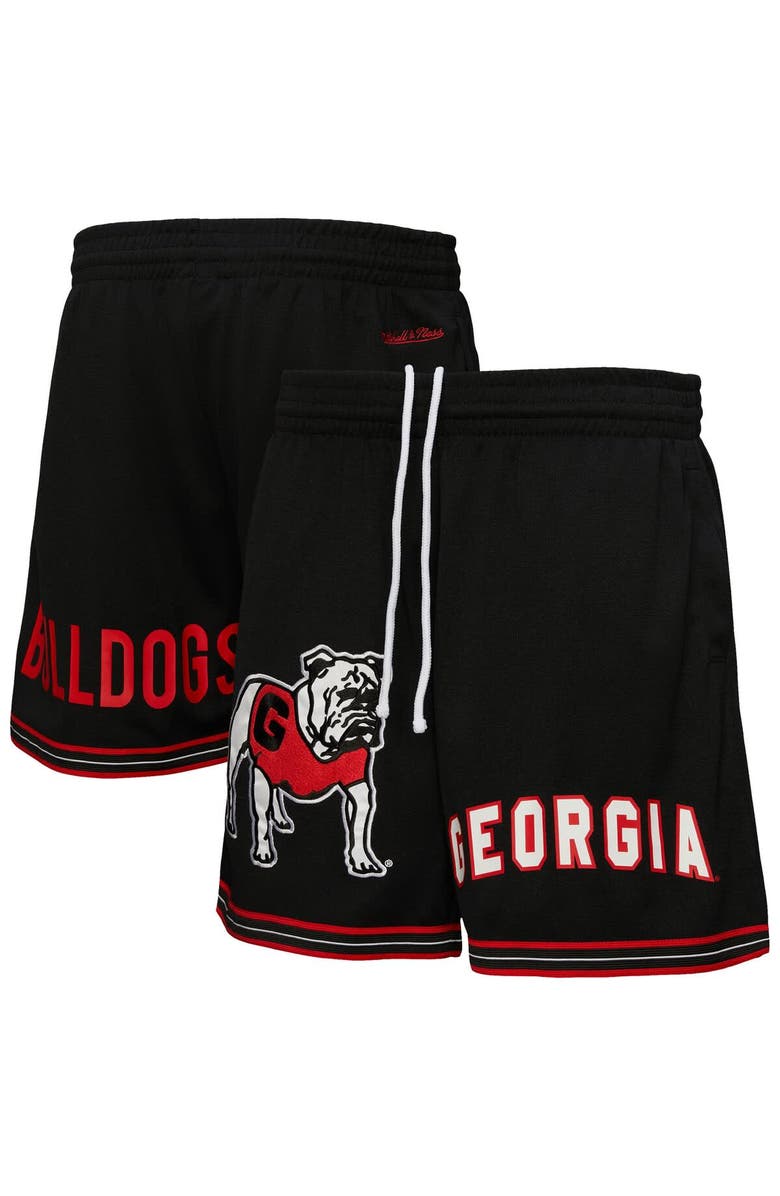 Mitchell & Ness Men's Mitchell & Ness  Black Georgia Bulldogs Team Origins Mesh Shorts, Main, color, 