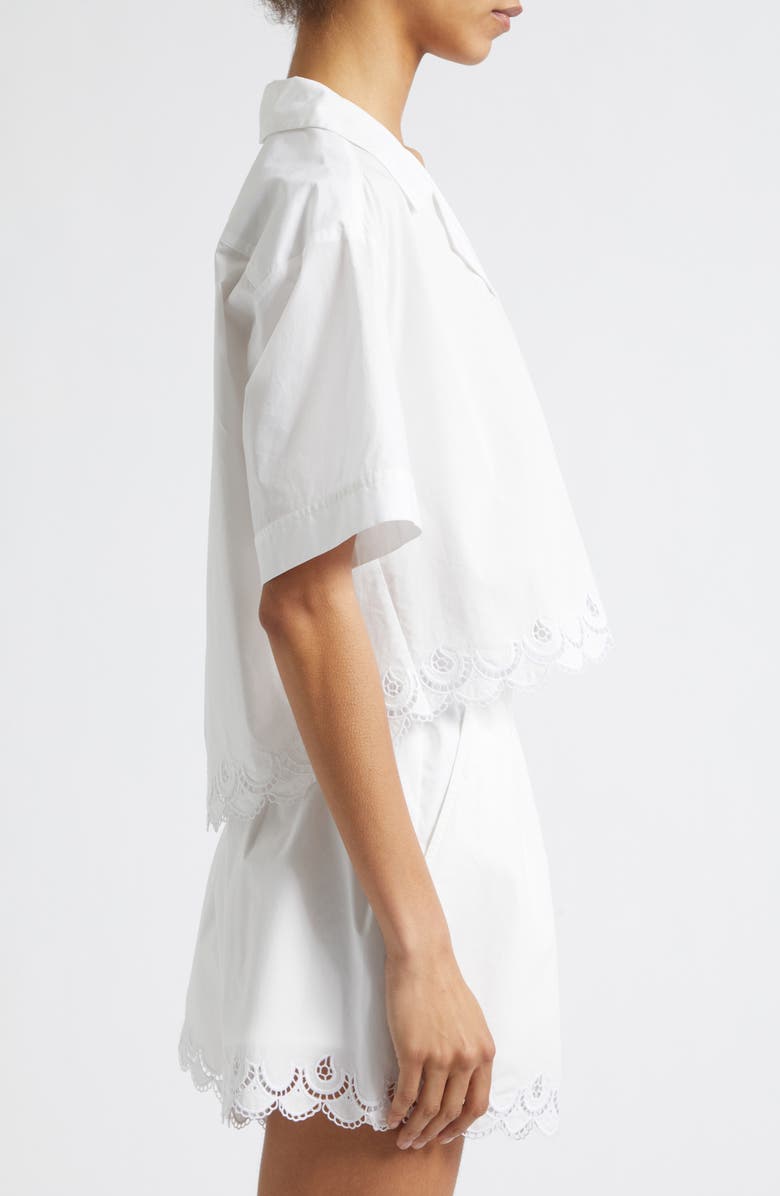 A.L.C. Gabrielle Eyelet Embroidery Woven Shirt, Alternate, color, White
