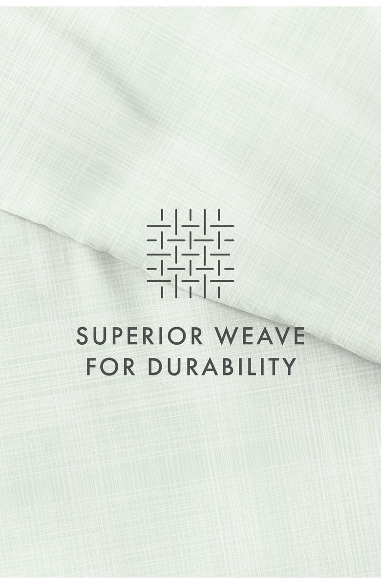 HOMESPUN Premium Ultra Soft Thatch Pattern 3-Piece Duvet Cover Set, Alternate, color, Forest