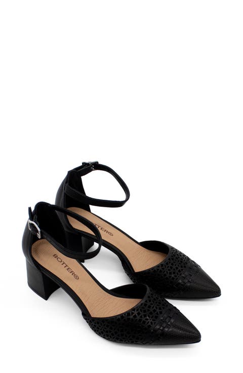 Botjanet XXIII Ankle Strap Pointed Toe Pump (Women)