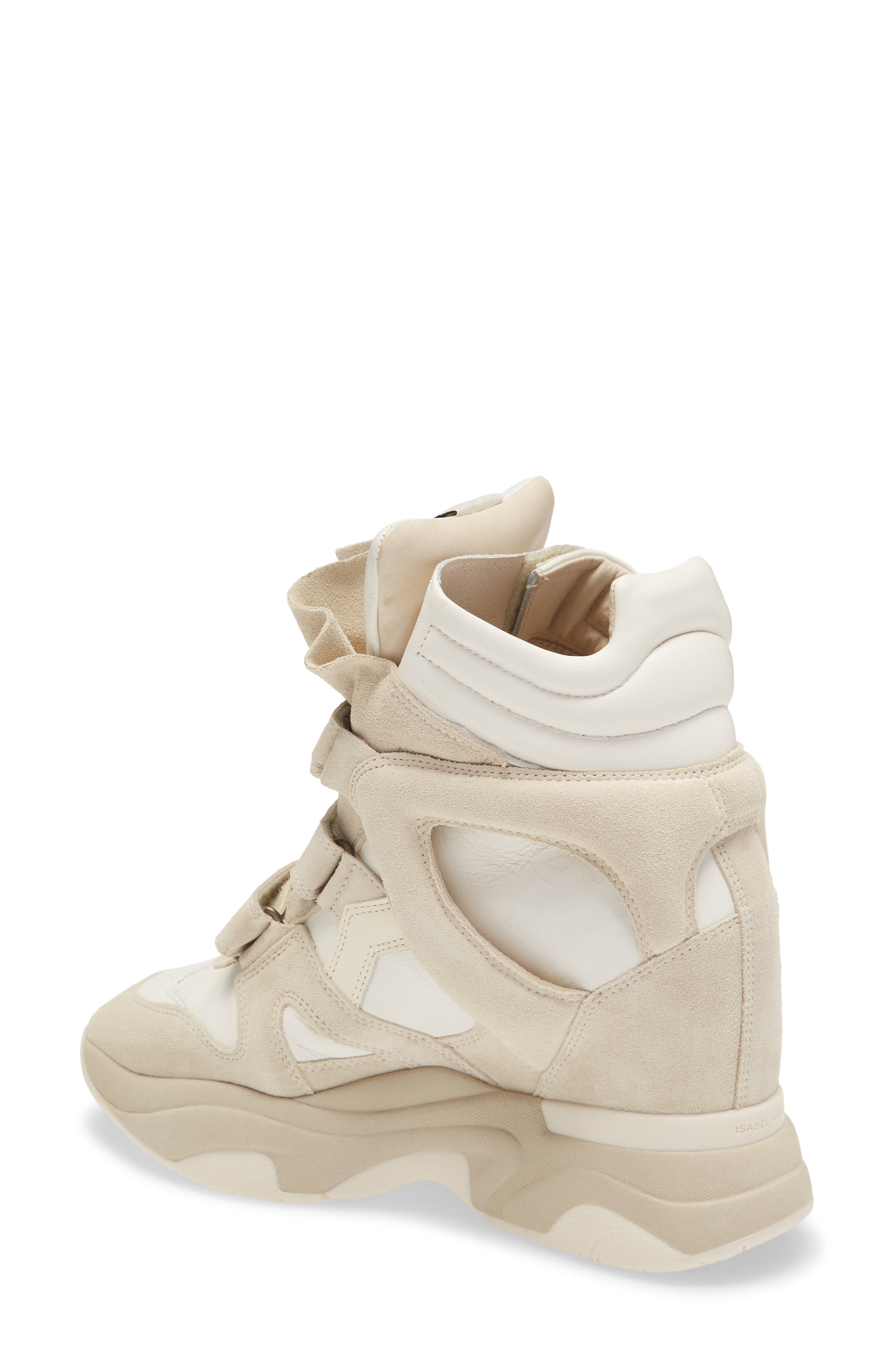 Balskee Wedge High Top Sneaker, Alternate, color, WHITE