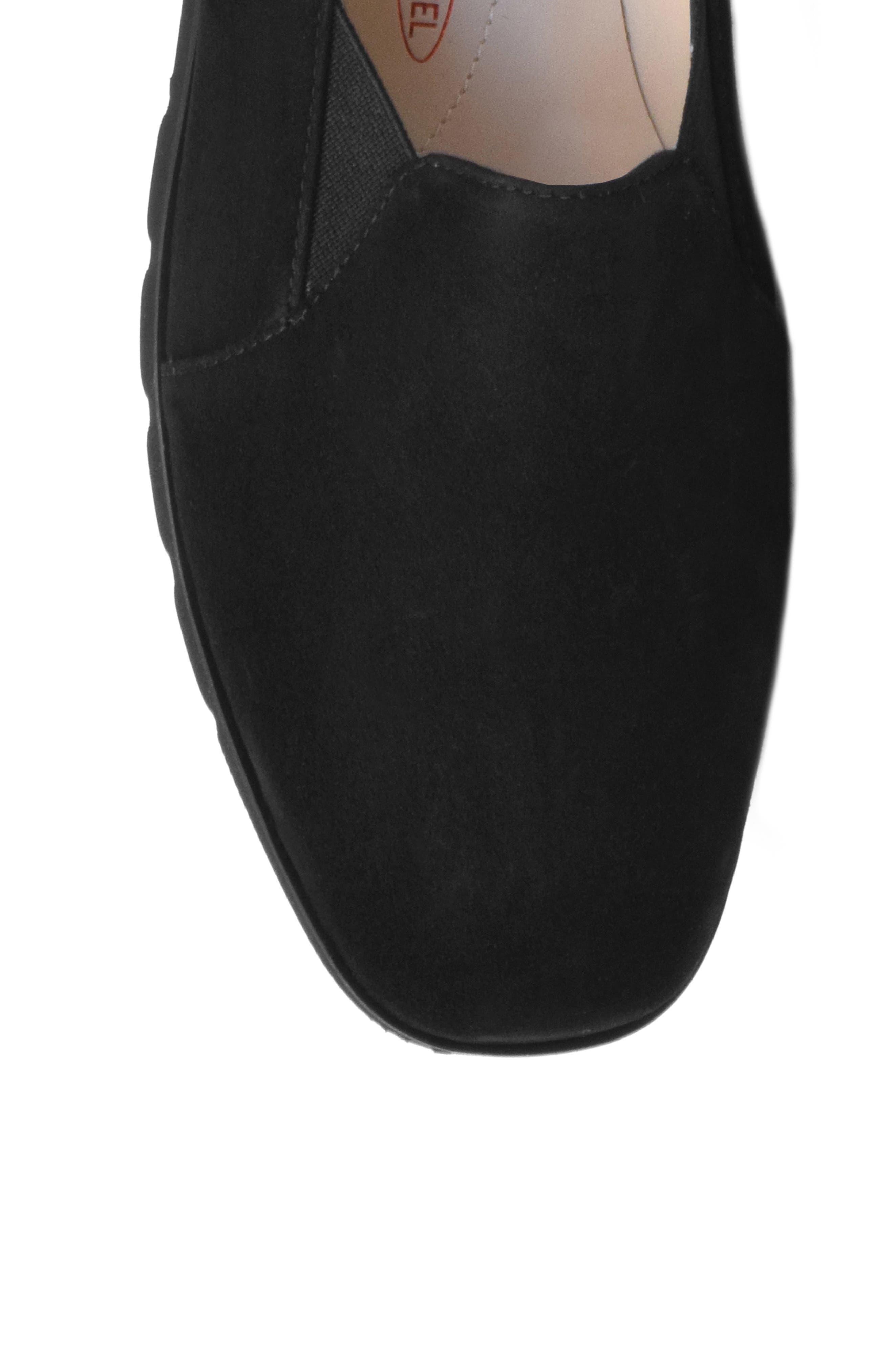 Amalfi by Rangoni Giostra Loafer, Alternate, color, Black Cashmere Suede