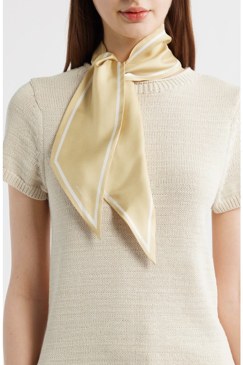 Stripe Silk Scarf, Main, color, MAIZ