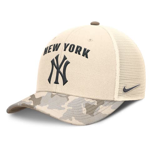 Men's Nike Natural New York Yankees Camo Natural Pack Rise Adjustable Trucker Hat