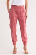 Cinq à Sept Giles Cupro Crop Cargo Joggers