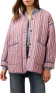 Faherty Horizon Series Stripe Quilted Jacket