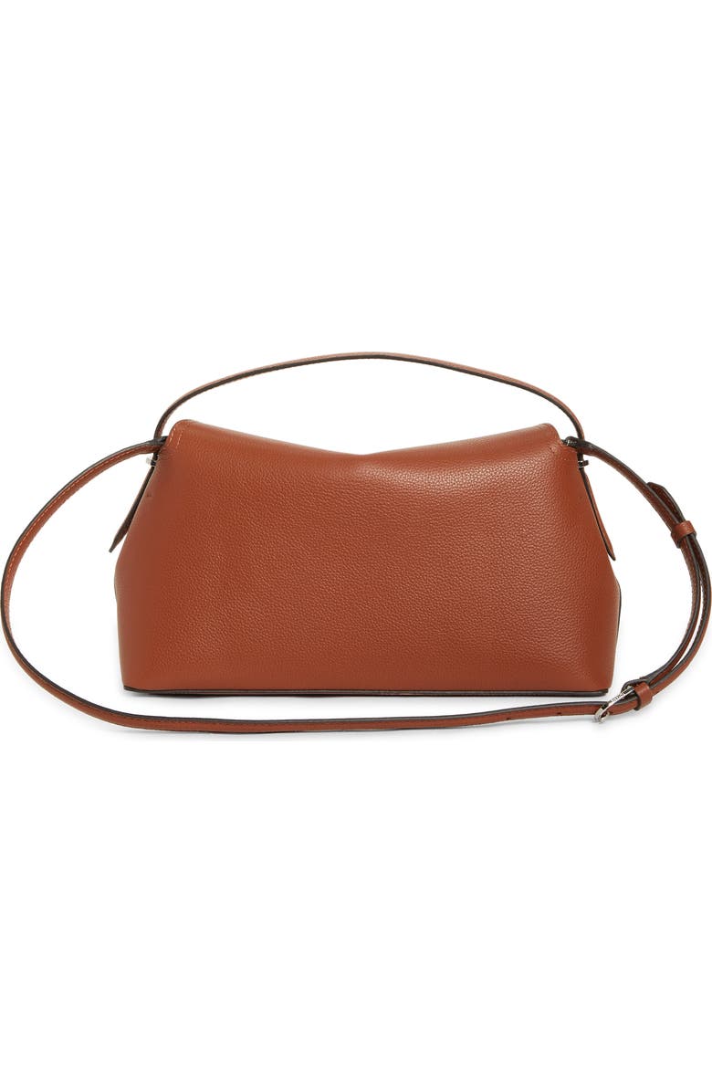 TOTEME T-Lock Grained Leather Top Handle Bag, Alternate, color, Sienna