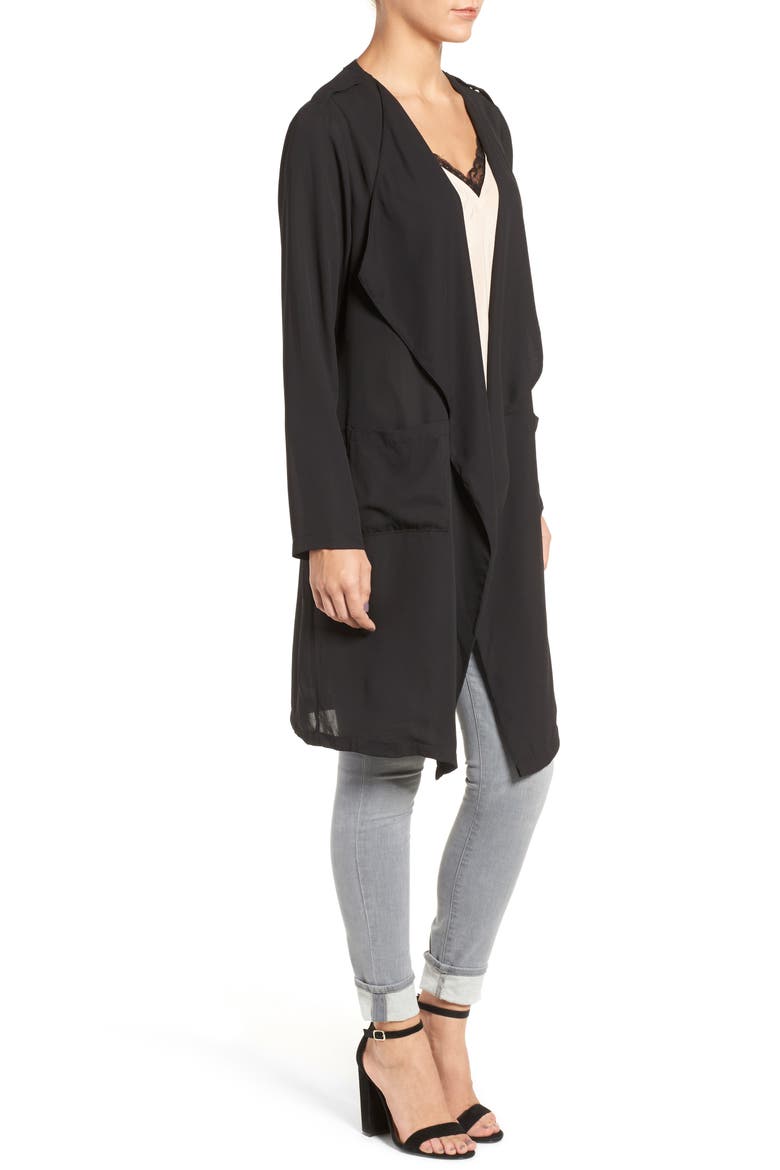 Slouchy Jacket, Alternate, color, BLACK