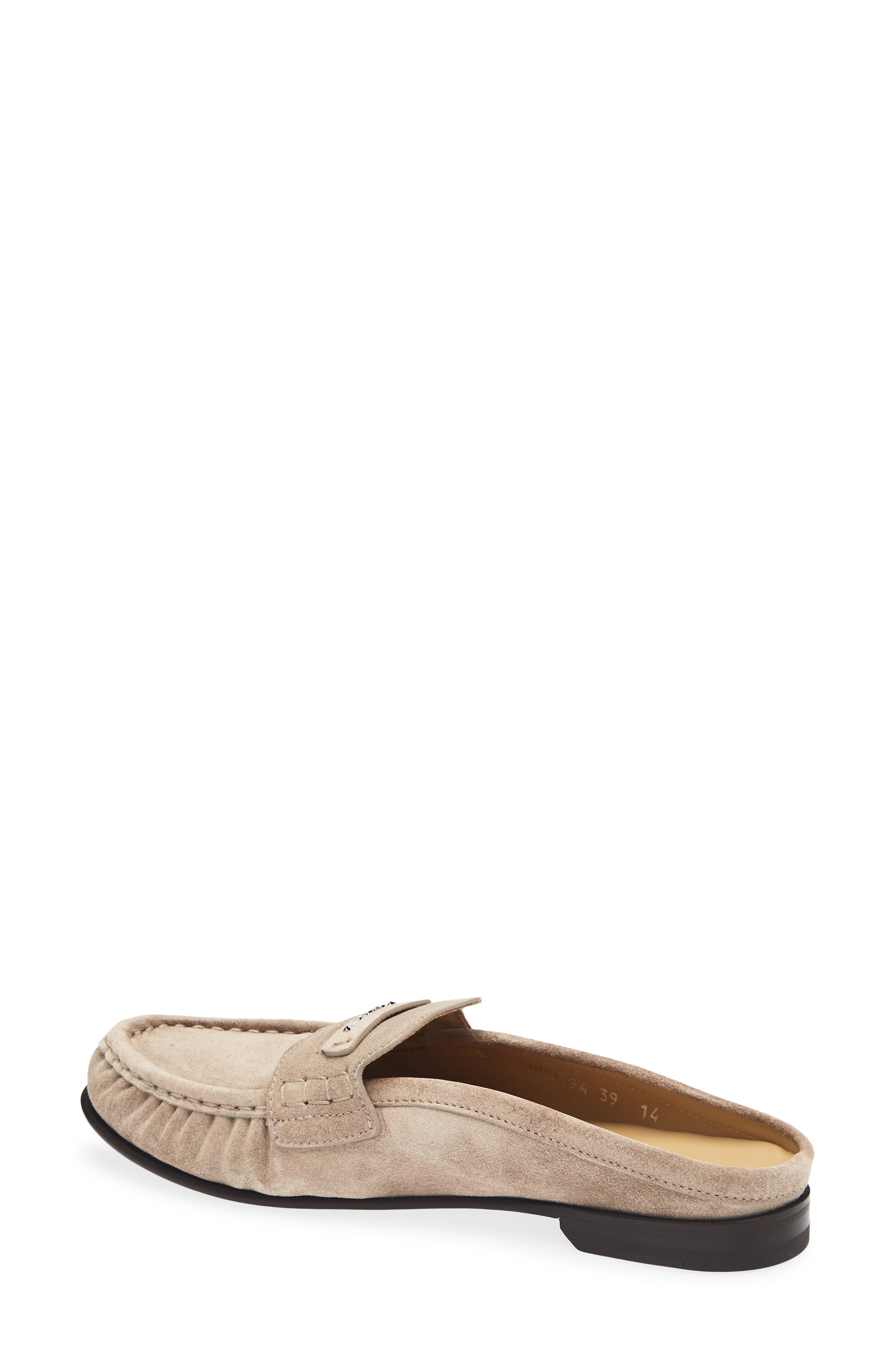 Scrunch Leather Mule, Alternate, color, F0QF5 MUD