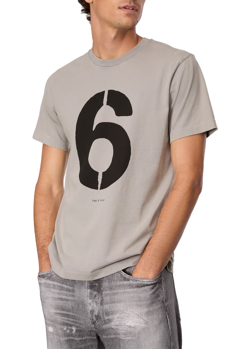 rag & bone Number Six Graphic T-Shirt, Main, color,