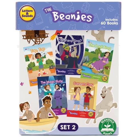 The Beanies Hilo Diversity Decodable Boxed Set 2 W/ 60 Books