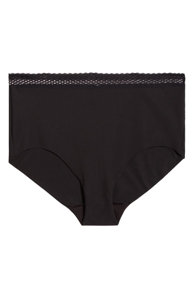 Chantelle Lingerie Cozy Chic Full Briefs, Alternate, color, Black