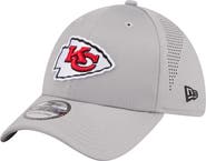 New Era Men's New Era Gray Kansas City Chiefs Perforated 39THIRTY Flex Hat