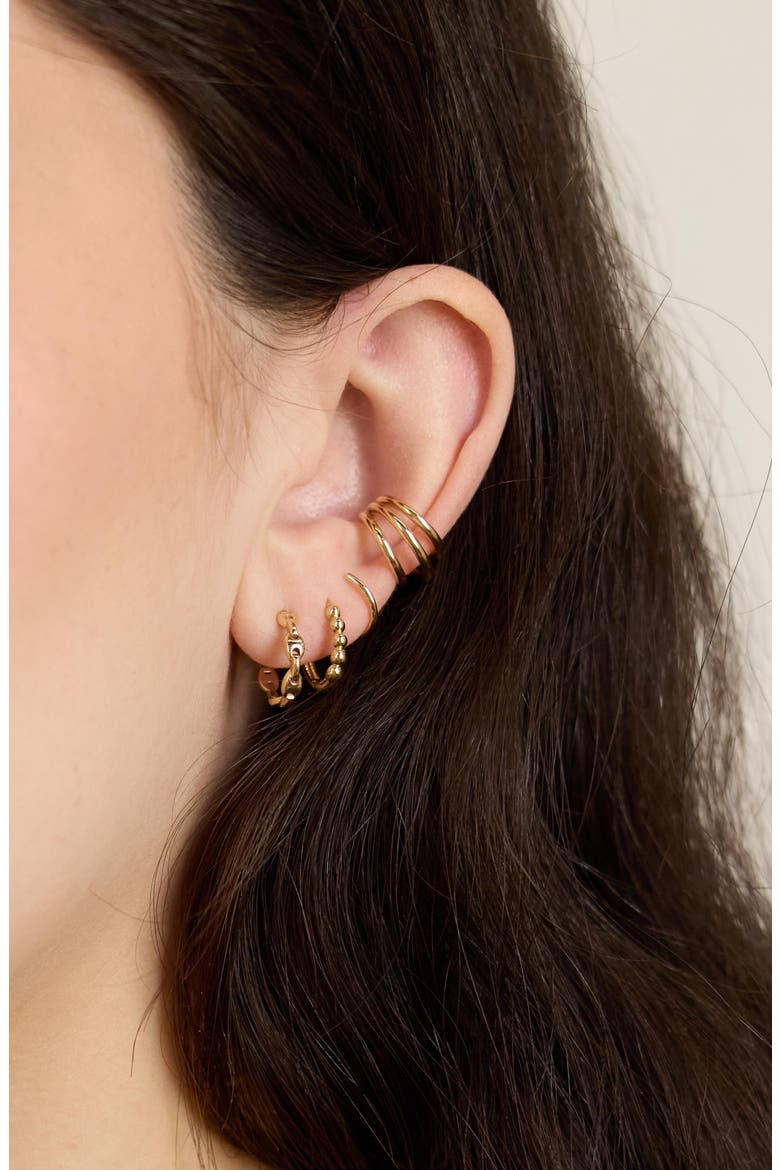 Mariner Hoop Earrings, Alternate, color, 14K YELLOW GOLD