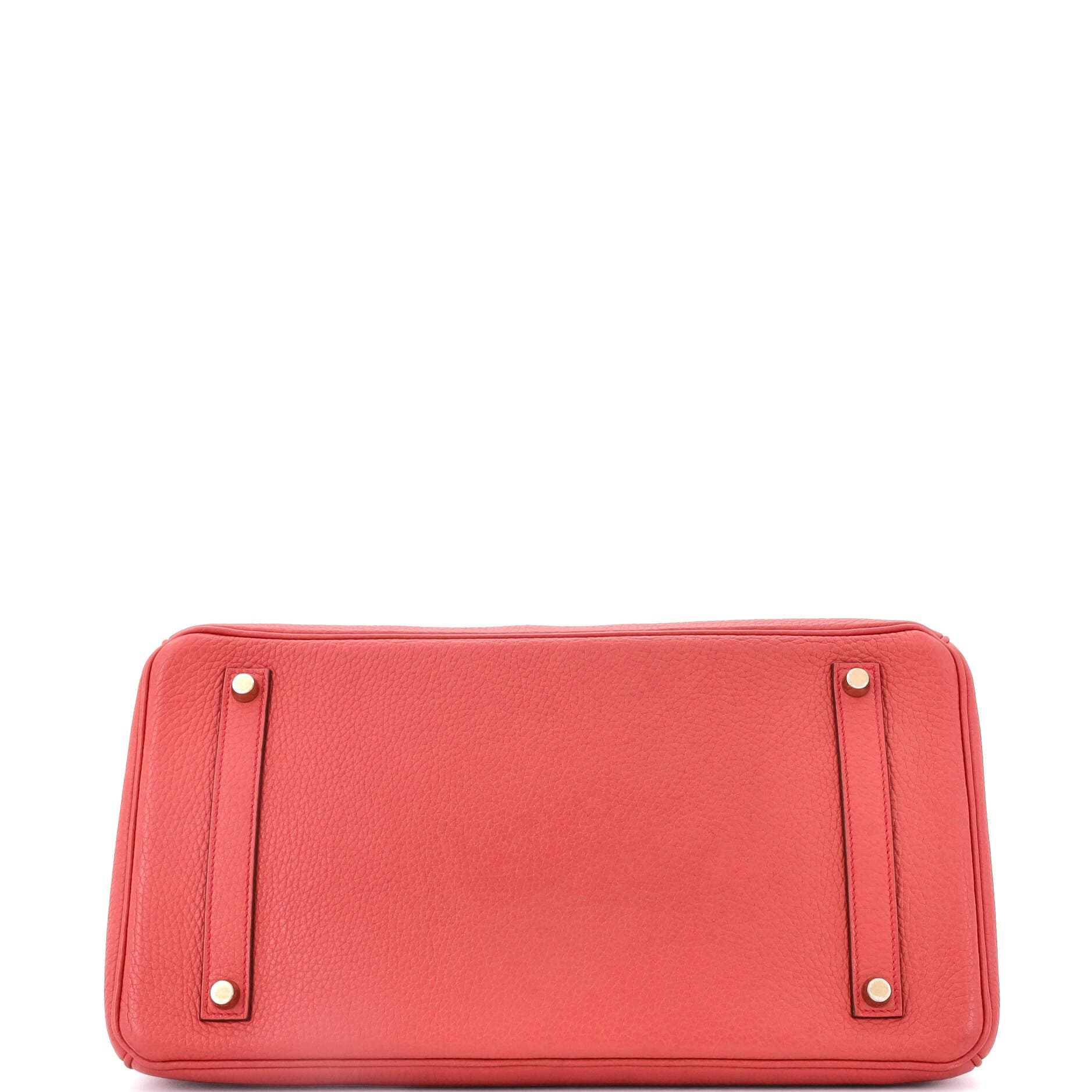 Pre-Owned Hermes Birkin Handbag Pink Clemence with Gold Hardware 35, Alternate, color, 