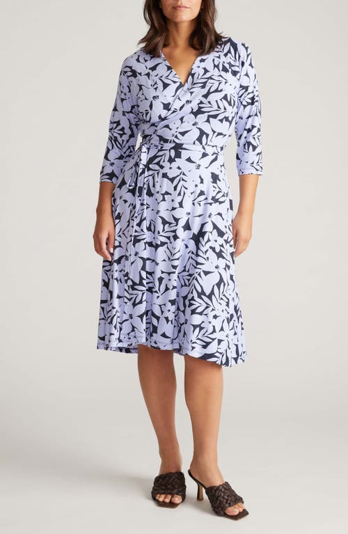 Universal Standard The Divine Jersey Wrap Dress In Purple