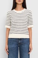 Michael Stars Alexis Striped Short Sleeve Sweater