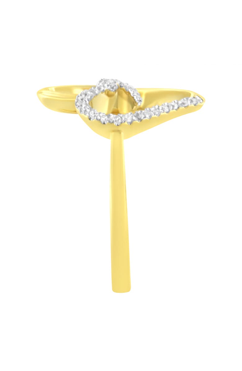 Haus of Brilliance 14KT Yellow Gold 1/10 ctw. Diamond Heart Shape Ring, Alternate, color, Yellow