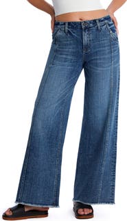 HINT OF BLU Mighty High Waist Wide Leg Jeans