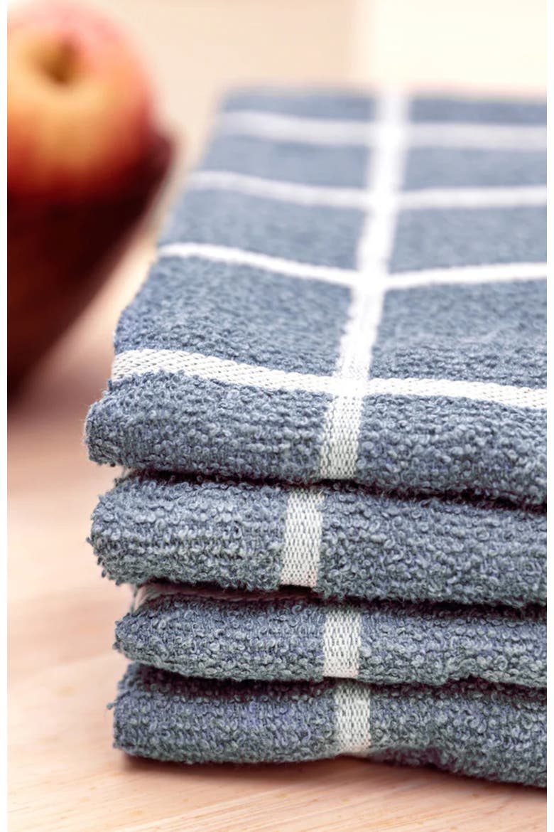 Terry Kitchen Towels Set of 4, Alternate, color, Blue