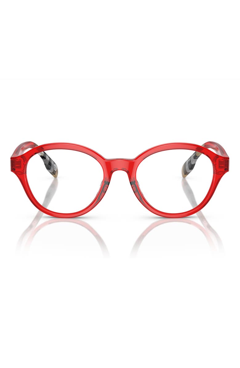 Burberry 48mm Phantos Optical Glasses, Main, color, Red / Demo Lens