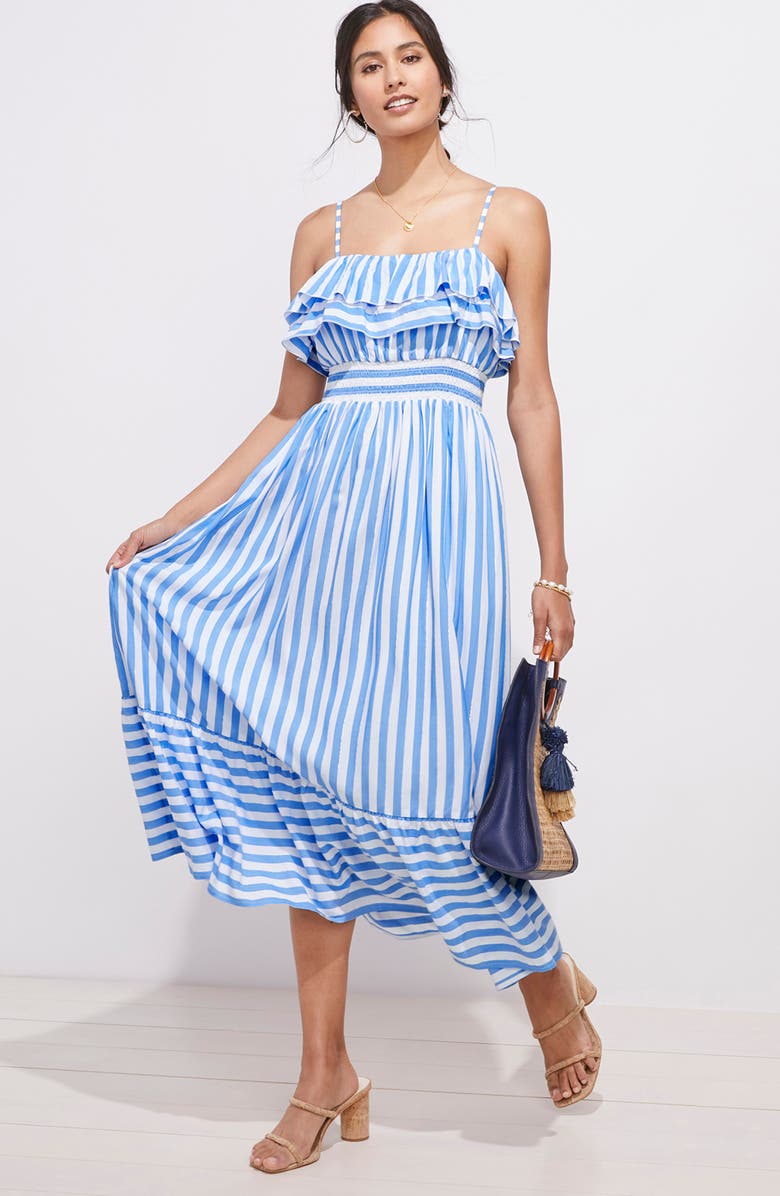 midi dress no sleeves RIXO Kathleen Cotton Midi Nina Leopard Brown