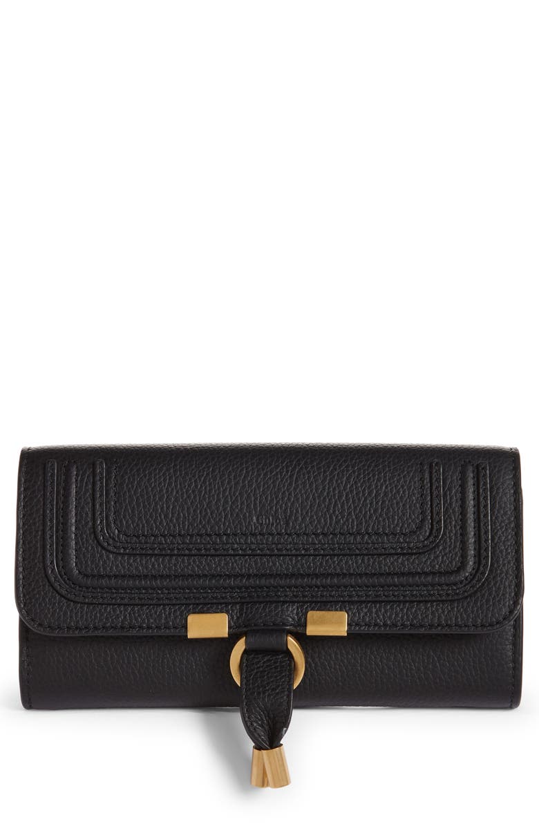 Chloé Marcie Long Leather Wallet, Main, color, 