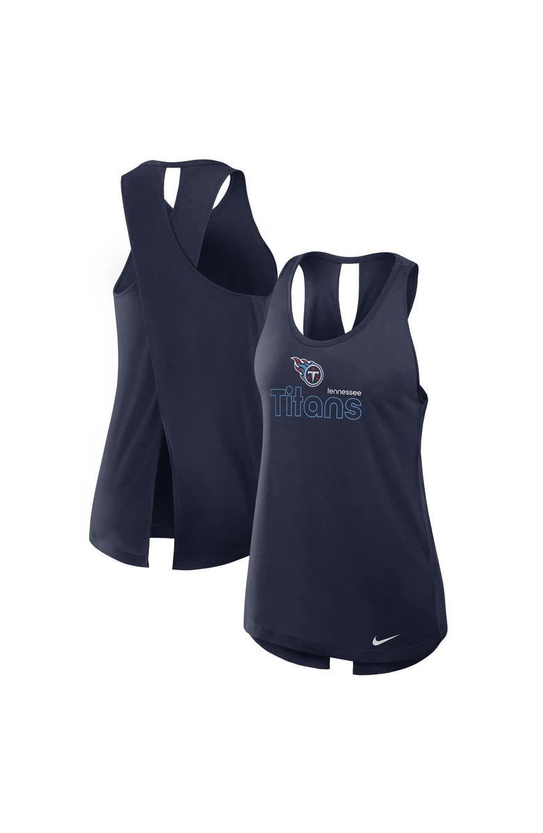 Nike Women's Nike Navy Tennessee Titans  Crossback Performance Tank Top, Main, color, Navy