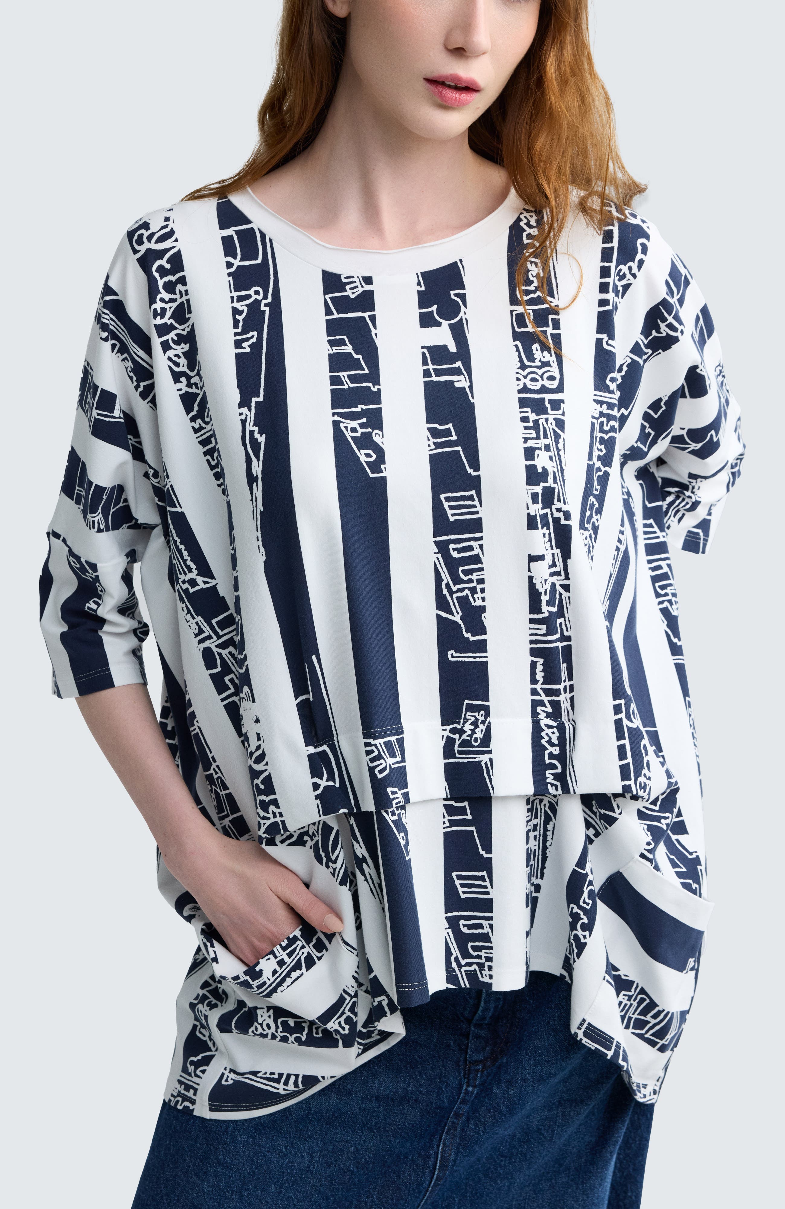 Emryn Striped Jersey Tunic - image 3